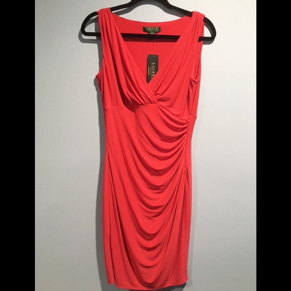 FAUX WRAP JERSEY DRESS-BY RALPH LAUREN - Picture 3 of 5